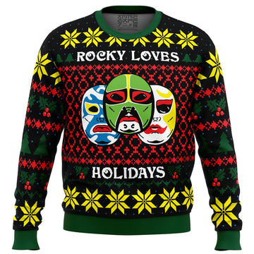 Rocky Loves Holidays 3 Ninjas Ugly Christmas Sweater