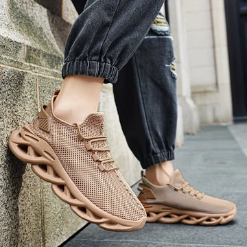New Men Running Shoes Jogging Fashion Casual Walking Leisure Loafers Lace-up Breathable Brand Outdoor Comfortable Sneakers Blade