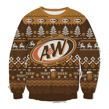 A And W Root Beer Since 1919 Christmas Knitted Wool Sweater ? Usalast