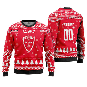 A.C Monza Personalized Ugly Christmas Sweater Red Version ? Usalast