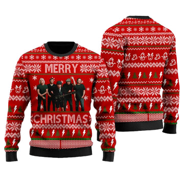 AC/DC Merry Christmas Wool Sweater Jumper ? Usalast