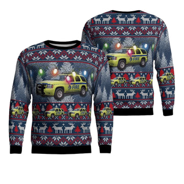 Aircraft Rescue and Firefighting Denver International Airport AOP Sweater ? Usalast