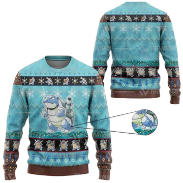 Anime Pokemon Blastoise Christmas Sweater ? Usalast