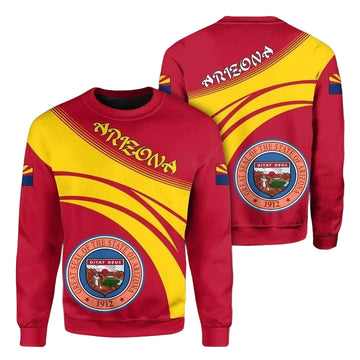 Arizona Coat Of Arms Sweater Cricket Style J5W ? Usalast