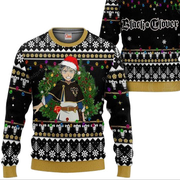 Asta Ugly Christmas Sweater And Hoodie Black Clover Anime Xmas Gift ? Usalast