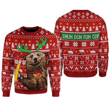 Beer Shuh Duh Fuhh Cup Ugly Christmas Sweater 2022 ? Usalast