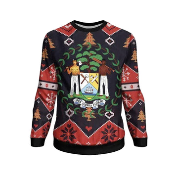 Belize Christmas Sweater ? Santa Claus Ho Ho Ho ? Bn1810 ? Usalast