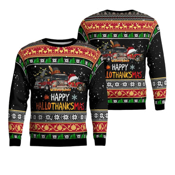 Bexar County 2 Fire Department Christmas AOP Sweater ? Usalast