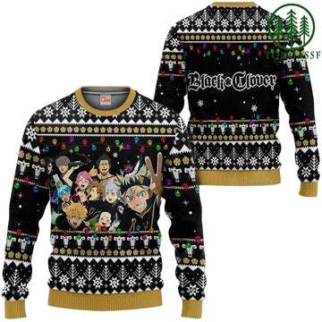Black Bull Ugly Christmas Sweater And Hoodie Black Clover Anime Xmas Gift ? Usalast
