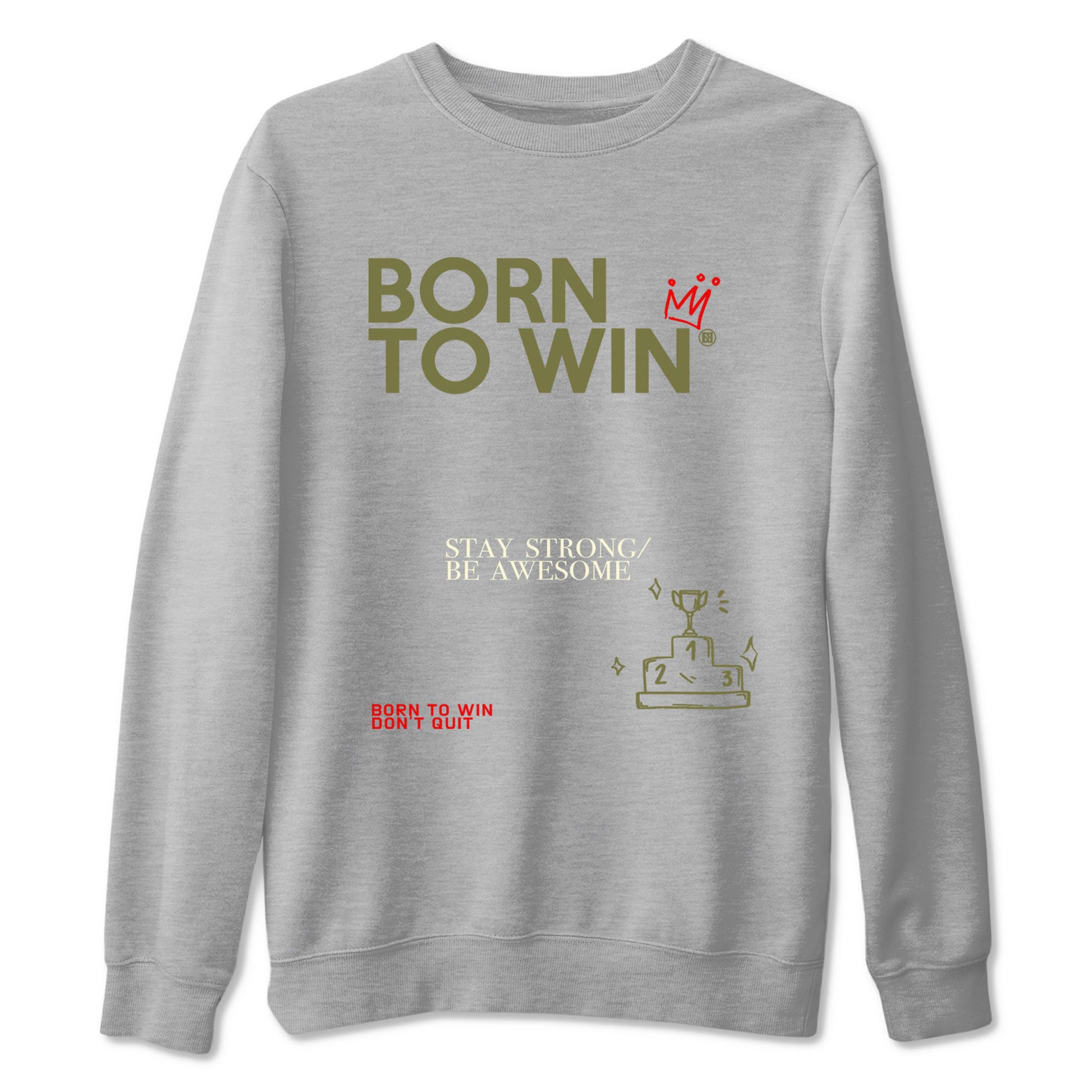 Born To Win Sneaker Tees - Air Jordan 1 Travis Scott Medium Olive