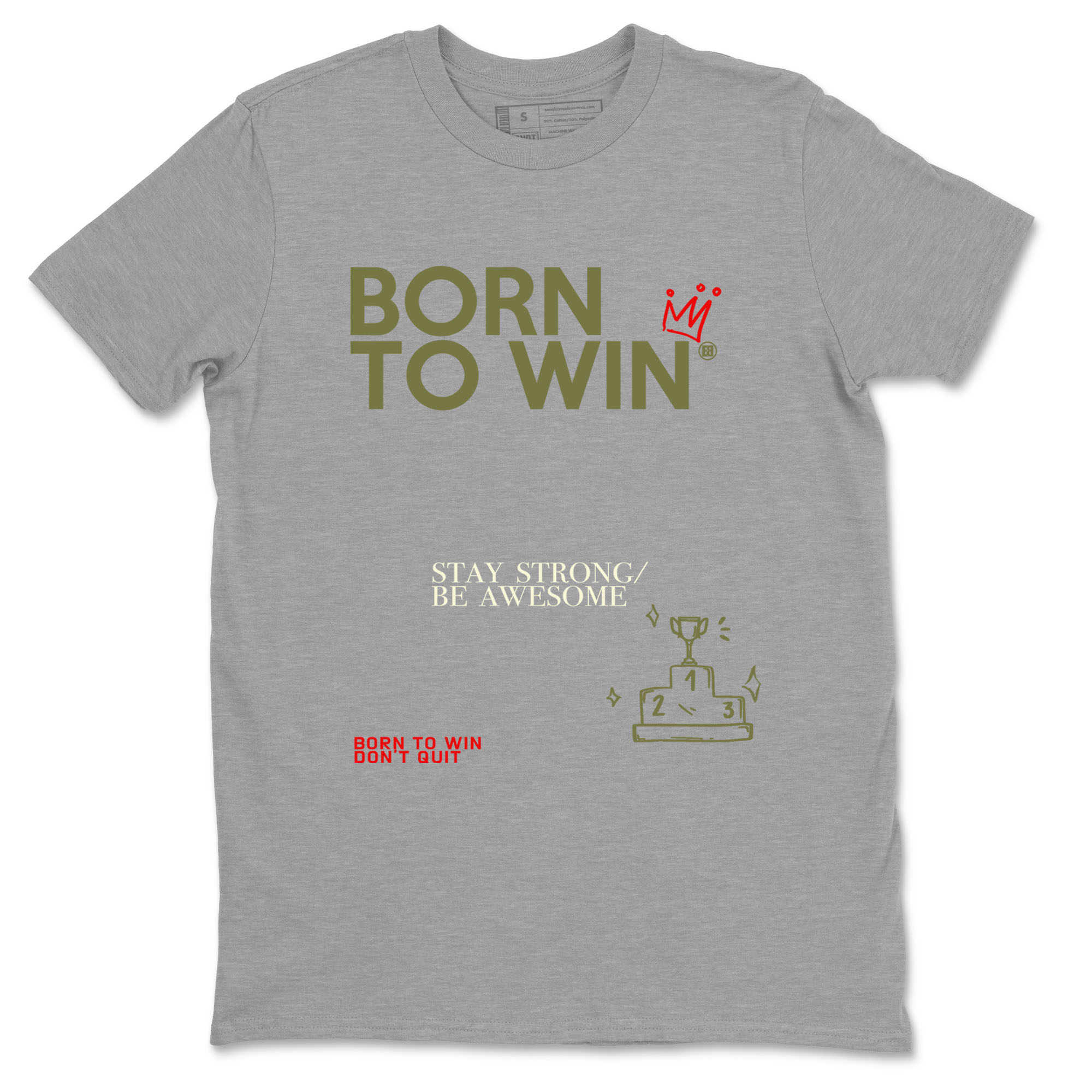 Born To Win Sneaker Tees - Air Jordan 1 Travis Scott Medium Olive