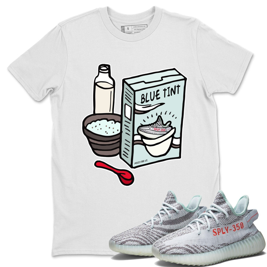 Breakfast Cereal Unisex Tops - Yeezy 350 Blue Tint