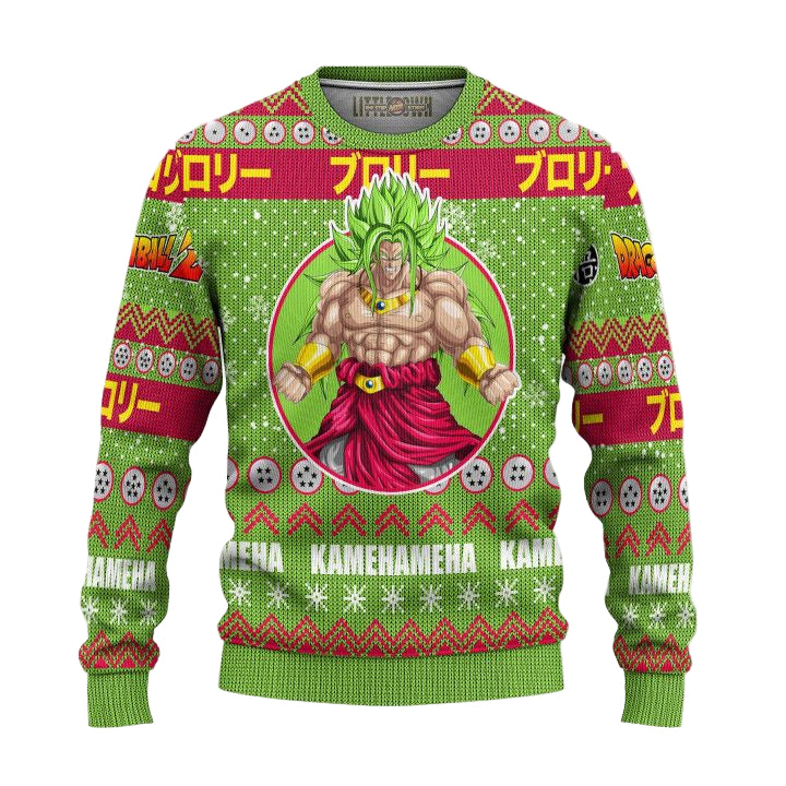 Broly Ugly Christmas Sweater And 3D Hoodie Dragon Ball Z Xmas Gift ? Usalast