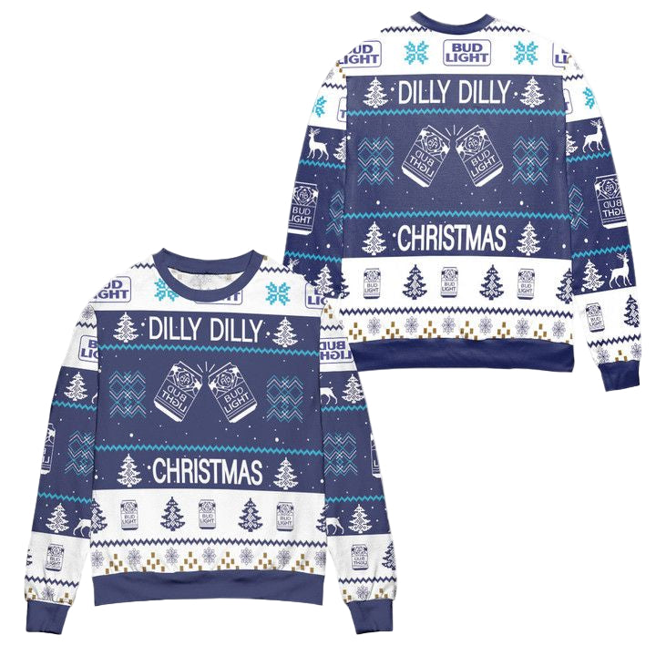 Bud Light Dilly Dilly Christmas Ugly Christmas Sweater ? Usalast