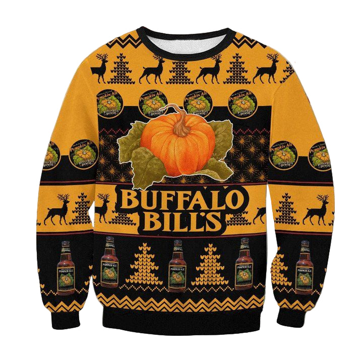 Buffalo Bills Pumpkin Ale 3D Printed Ugly Sweater ? Usalast