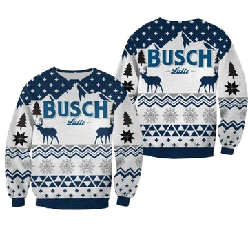 Busch Latte Deer Christmas 3D Sweater ? Usalast