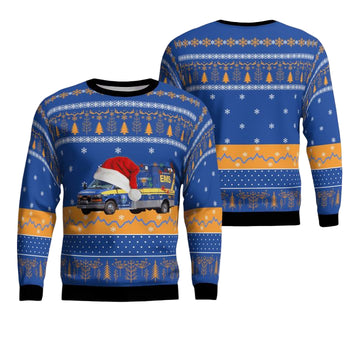 California Santa Clara County EMS Christmas Sweater 3D ? S591 ? Usalast