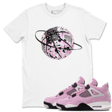 Camo Basketball Planet Sneaker Tees - Air Jordan 4 Orchid