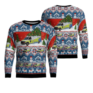 Canada Grey County Paramedics Christmas AOP Sweater ? Usalast
