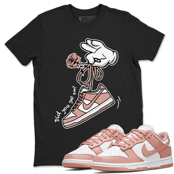 Cartoon Hands Sneaker Tee - Dunk Rose Whisper