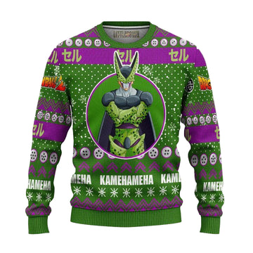 Cell Ugly Christmas Sweater And 3D Hoodie Dragon Ball Z Xmas Gift ? Usalast