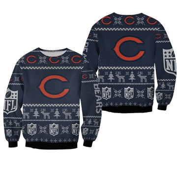 Chicago Bears Ugly Sweater Christmas 3D Sweater ? Usalast