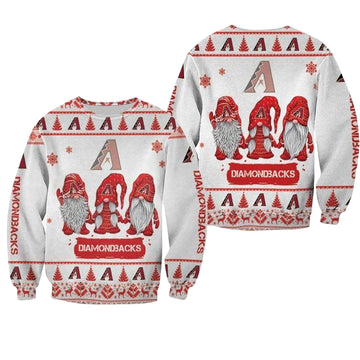 Christmas Gnomes Arizona Diamondbacks Ugly Sweater Christmas 3D Sweater ? Usalast
