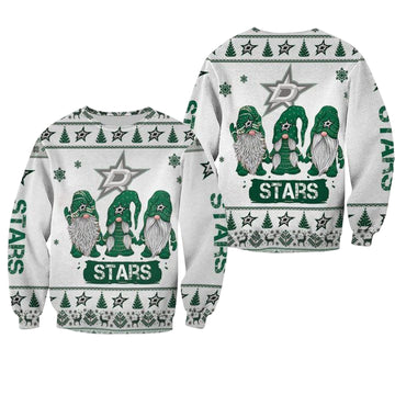 Christmas Gnomes Dallas Stars Ugly Sweater Christmas 3D Sweater ? Usalast