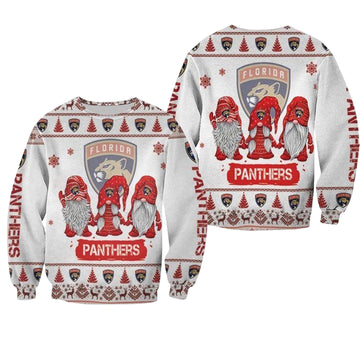 Christmas Gnomes Florida Panthers Ugly Sweater Christmas 3D Sweater ? Usalast