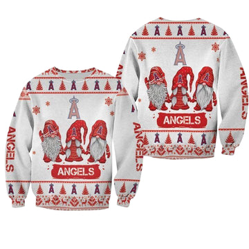 Christmas Gnomes Los Angeles Angels Ugly Sweater Christmas 3D Sweater ? Usalast