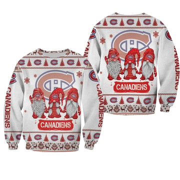 Christmas Gnomes Montreal Canadiens Ugly Sweater Christmas 3D Sweater ? Usalast