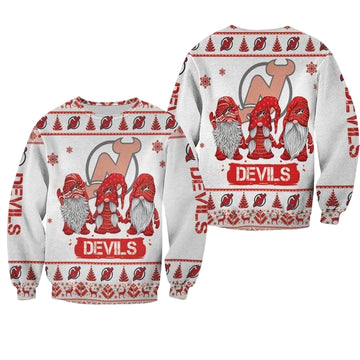 Christmas Gnomes New Jersey Devils Ugly Sweater Christmas 3D Sweater ? Usalast