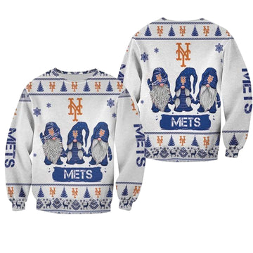 Christmas Gnomes New York Mets Ugly Sweater Christmas 3D Sweater ? Usalast