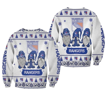 Christmas Gnomes New York Rangers Ugly Sweater Christmas 3D Sweater ? Usalast