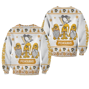 Christmas Gnomes Pittsburgh Penguins Ugly Sweater Christmas 3D Sweater ? Usalast