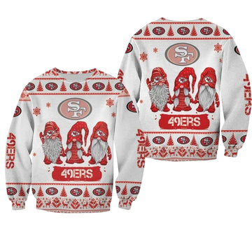 Christmas Gnomes San Francisco 49Ers Ugly Sweater Christmas 3D Sweater ? Usalast