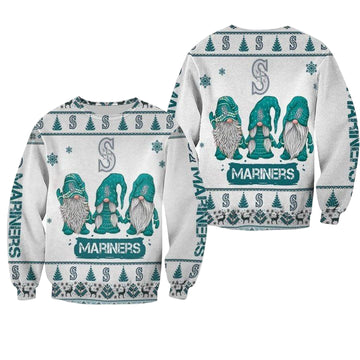 Christmas Gnomes Seattle Mariners Ugly Sweater Christmas 3D Sweater ? Usalast