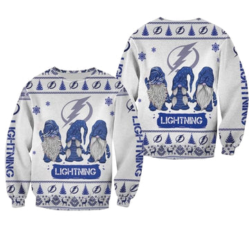 Christmas Gnomes Tampa Bay Lightning Ugly Sweater Christmas 3D Sweater ? Usalast