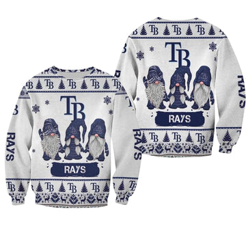 Christmas Gnomes Tampa Bay Rays Ugly Sweater Christmas 3D Sweater ? Usalast