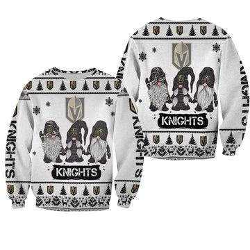 Christmas Gnomes Vegas Golden Knights Ugly Sweater Christmas 3D Sweater ? Usalast
