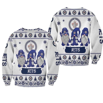 Christmas Gnomes Winnipeg Jets Ugly Sweater Christmas 3D Sweater ? Usalast