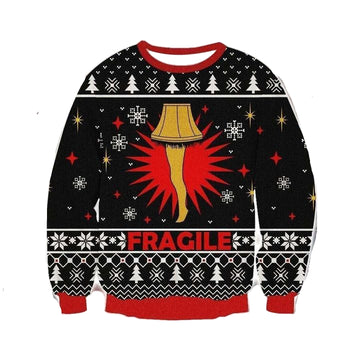 Christmas Story Knitting Pattern Print Ugly Unisex 3D Sweater ? Usalast