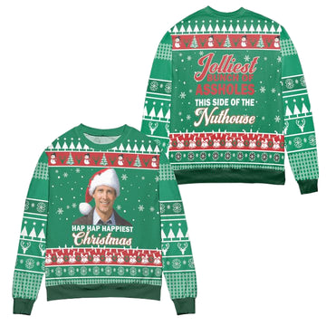 Clark Griswold Christmas Vacation Hap Hap Happiest Ugly Christmas Sweater ? Usalast