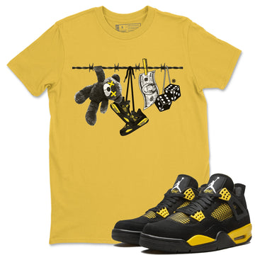 Clothesline Unisex Tops - Air Jordan 4 Thunder
