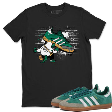 Crocodile Artist Sneaker Tee - Samba Collegiate Green Gum