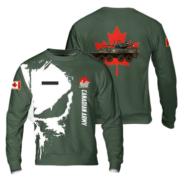Custom Name Canadian Army Coyote of the Royal Canadian Dragoons Sweater 3D ? Usalast