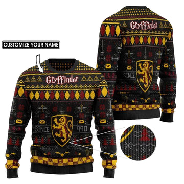 Custom Name Gryffindor Harry Potter Ugly Sweater ? Usalast