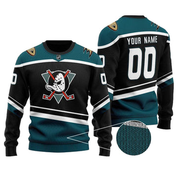 Custom Name Number Anaheim Ducks Nhl Limited Premium Sweater ? Usalast