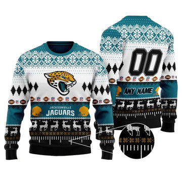 Custom Name Number Nfl Kansas City Chiefs Playing Field Ugly Christmas Sweater ? Usalast