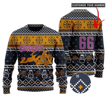 Custom Number Scooby Doo Ugly Knitted Sweater ? Usalast